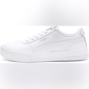 PUMA Women’s Carina Leather Sneaker White Size 10